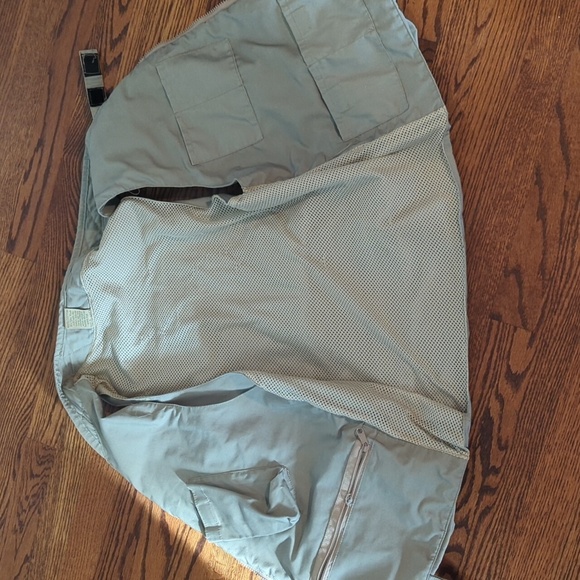 gorpcore Khaki Utility Vest with Multiple Pockets Machu Picchu Embroidered Sz M - Picture 8 of 12